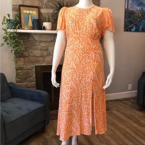 NWT AFRM x Nordstrom Coral Open-Back Dress